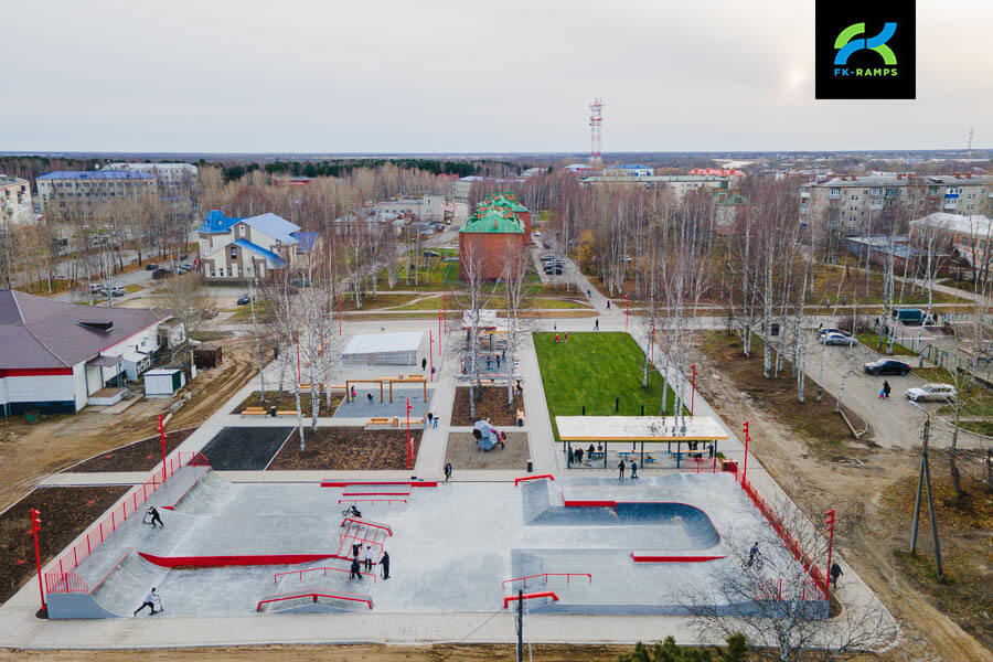 Strezhevoy skatepark